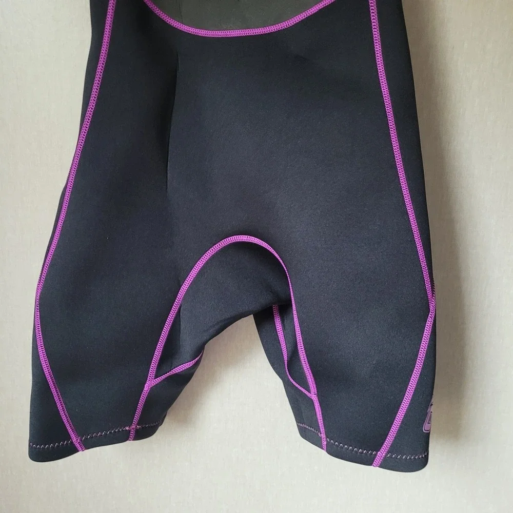O'Rageous Youth Girls Large Wetsuit Shorty Spring Suit‎ - Black/Purple - Size L